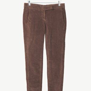 Brunello Cucinelli Brown Velvet Slim-Fit Pants